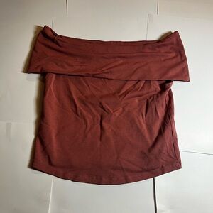 NWOT Aerie Off-Shoulder Pink Crop Top Size Small